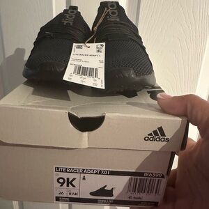 Adidas Lite Racer Adapt Black Running Shoes
